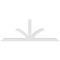 Ekena Millwork Richland Architectural Grade PVC Gable Bracket, 84"W x 31 1/2"H x 4"D x 4"F, 9/12 Pitch GBP084X32X0404RIC00 - alternate 2
